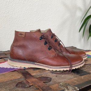 Lacoste leather boots, sz 9.5